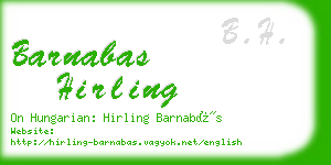 barnabas hirling business card